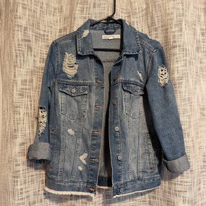Vanilla Star Distressed Jean Jacket